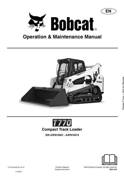 bobcat t770 overheating|bobcat t770 maintenance manual.